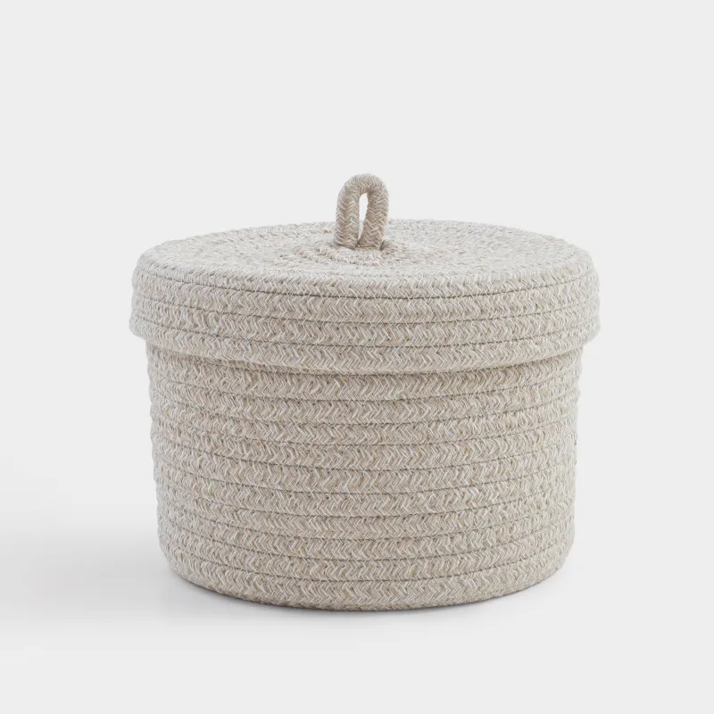 Корзина для хранения, с крышкой, молочная, Tote