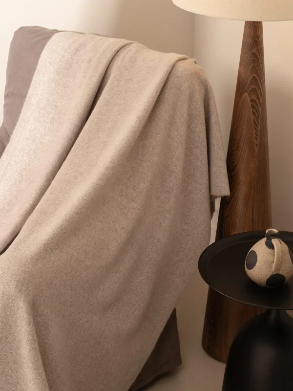 Плед, 130х170 см, с бахромой, полиэстер, светло-коричневый, Neutral, image-4