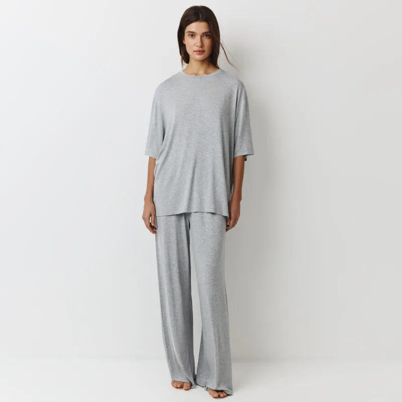 Брюки женские, домашние, серый меланж, Aidila