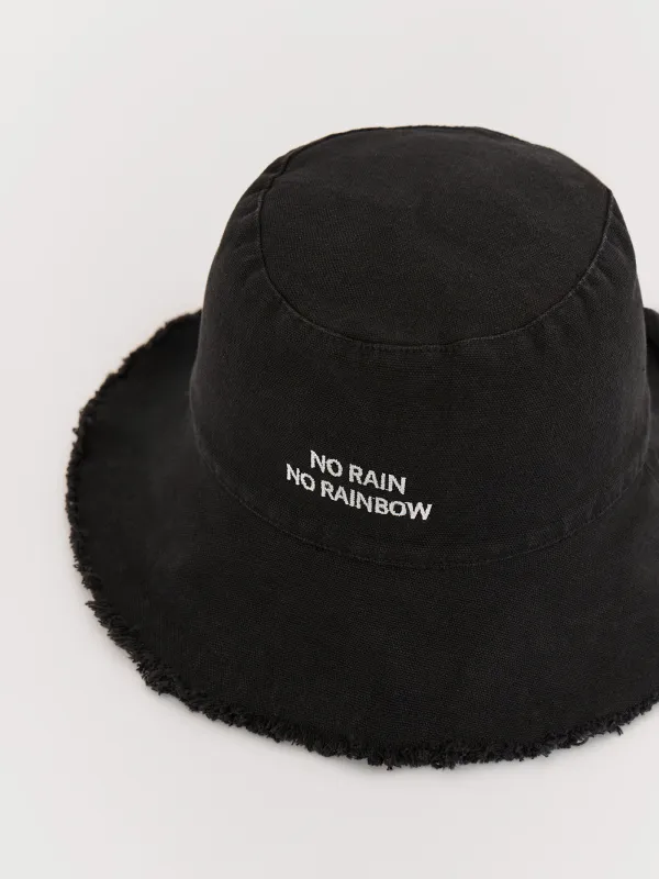 Панама, 57 см, единый размер, с необработанным краем, хлопок, темно-серая, Shore, image-1