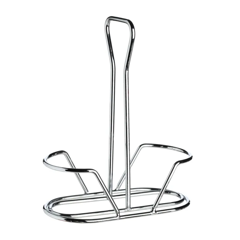 Набор для соли и перца, 15 см, на подставке, стекло/металл, Classic, image-5