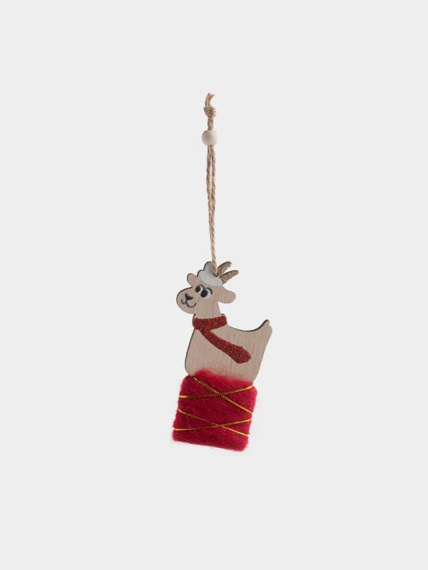 Игрушка елочная, 11 см, Коза, Figure wood, image-0