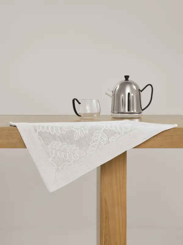 Салфетка под приборы, 30х45 см, полиэстер, прямоугольная, молочная, Листья, Fall foliage, image-6