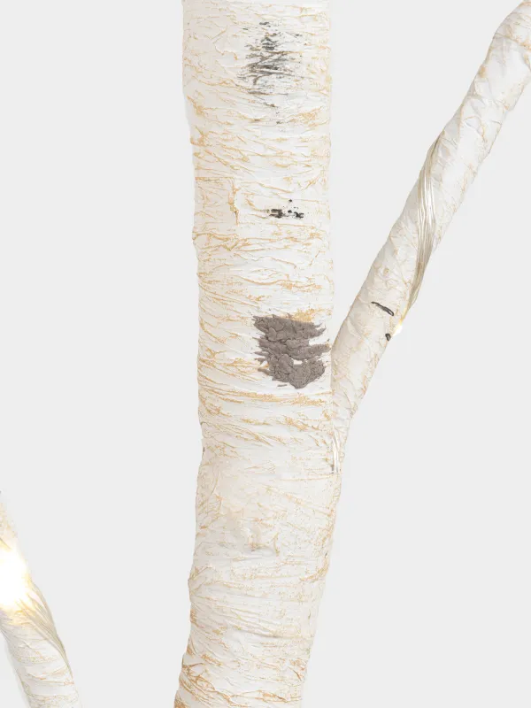 Дерево декоративное, 2,2 м, с подсветкой, пластик, Береза, Festive mood, image-3