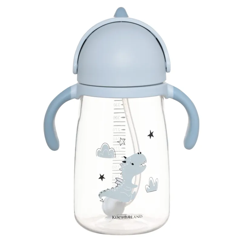 Бутылка-поильник, детская, 360 мл, тритан, голубая, Дракоша, Dino, image-2