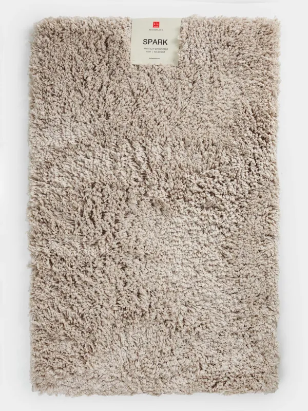 Коврик, 60x90 см, противоскользящий, полиэстер/хлопок, песочный, Spark, image-3