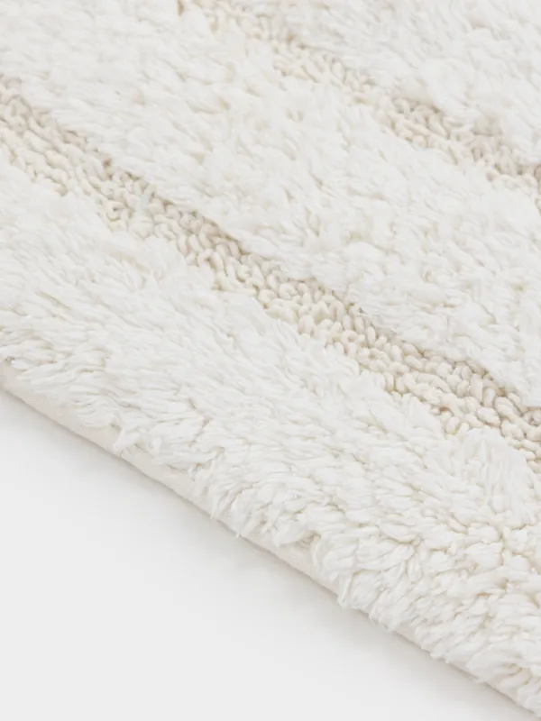 Коврик, 60x100 см, овальный, хлопок, молочный, Metric, image-4