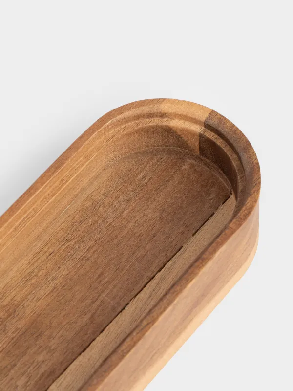 Терка, 24х7 см, с контейнером, с ручкой, сталь/дерево, Noble tree, image-4