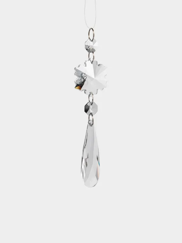Игрушка елочная, 16 см, Кристалл со снежинкой, Ice crystal, image-1