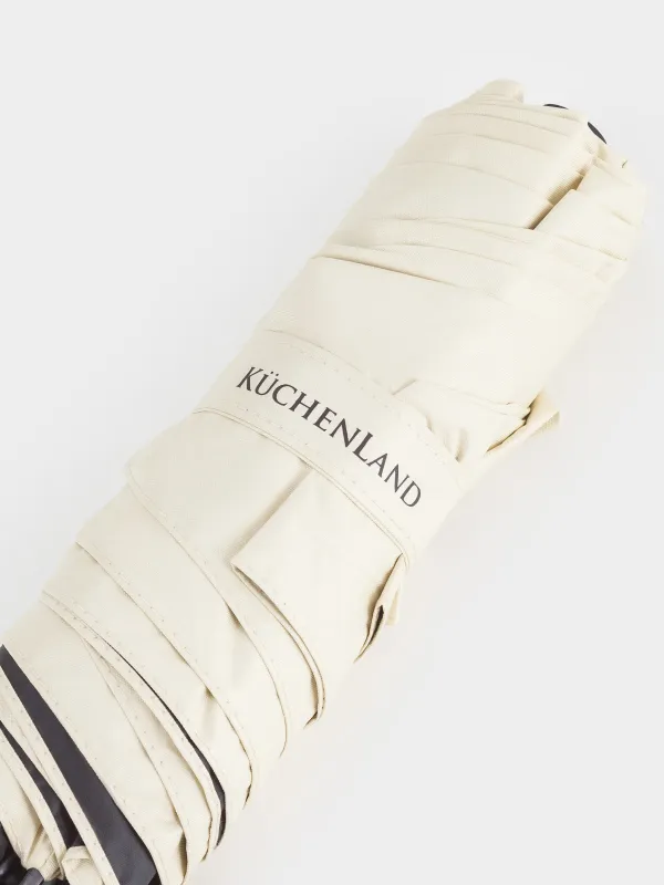 Зонт, 52/21 см, складной, двусторонний, эпонж, бежево-черный, Rainy day, image-6