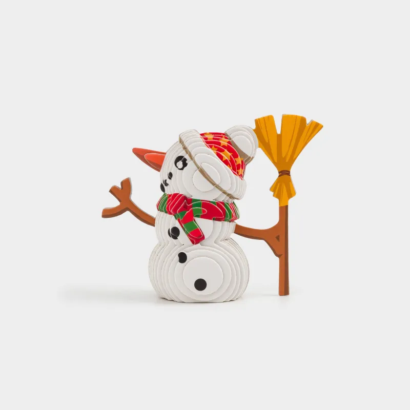 Набор для творчества, 8х8 см, 3D-конструктор, картон, Снеговик, Childhood, image-0