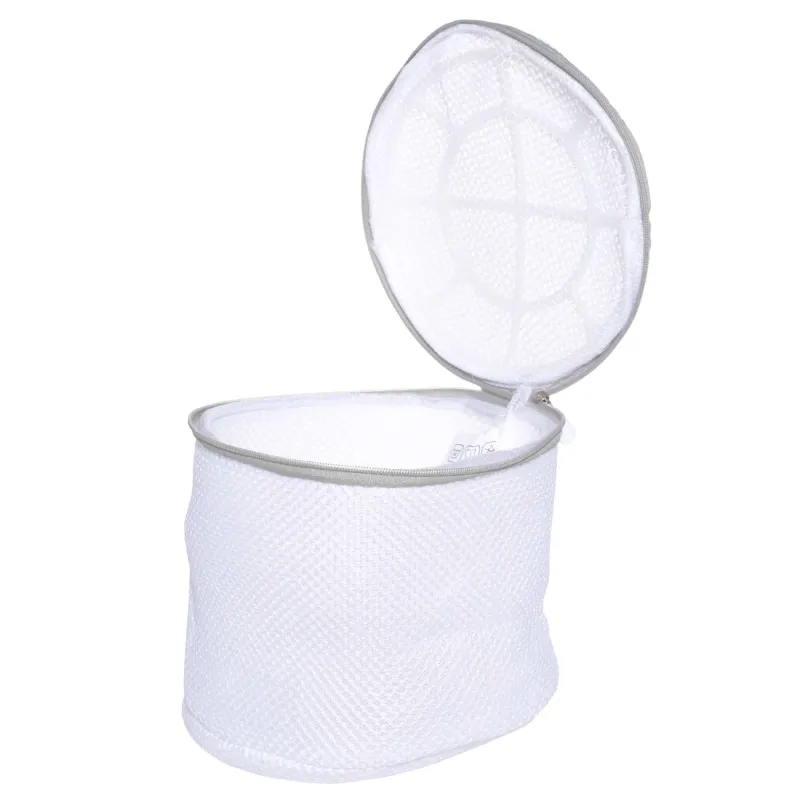 Мешок для стирки бюстгальтеров, 17х15 см, с защитой, полиэстер, бело-серый, Safety, image-1