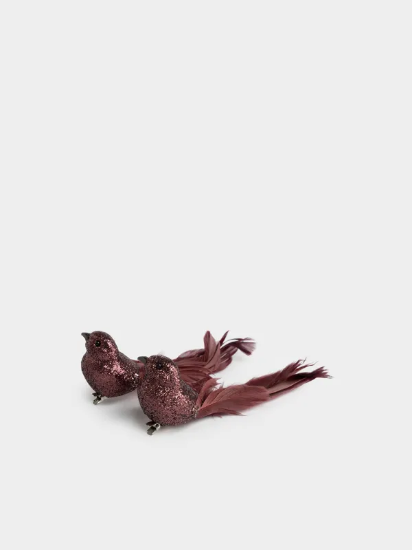 Украшение декоративное, 16 см, 2 шт, на клипсе, Птица, Birds NY, image-0