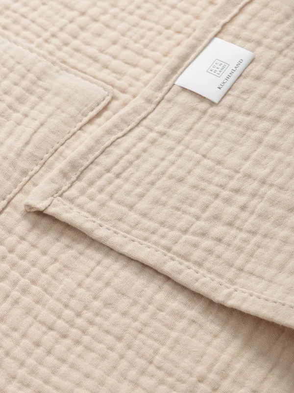 Фартук детский, 40х60 см, муслин, бежевый, Muslin kitchen, image-4