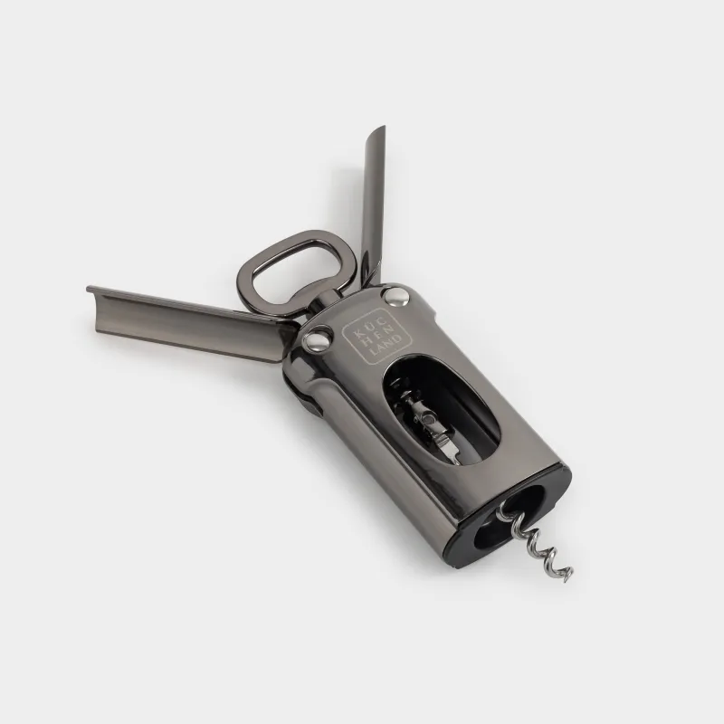 Штопор рычажный, 18 см, металл, темно-серый, Titanium, image-2