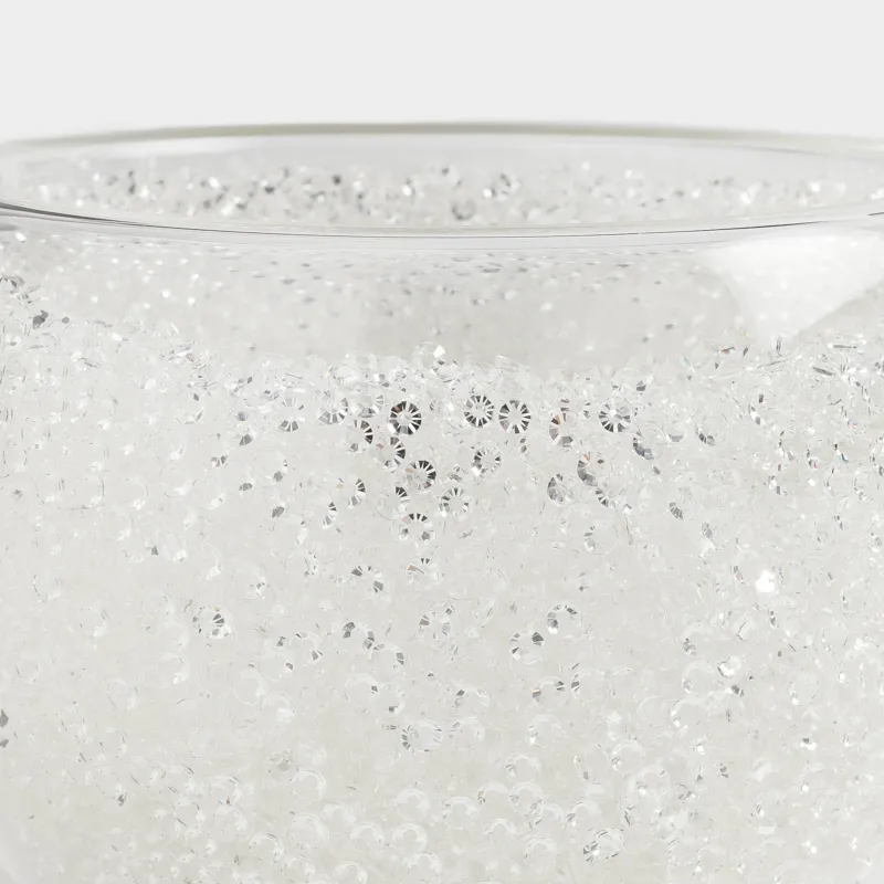 Кружка, 270 мл, стекло Б, с серебристыми кристаллами внутри, Air decor, image-1