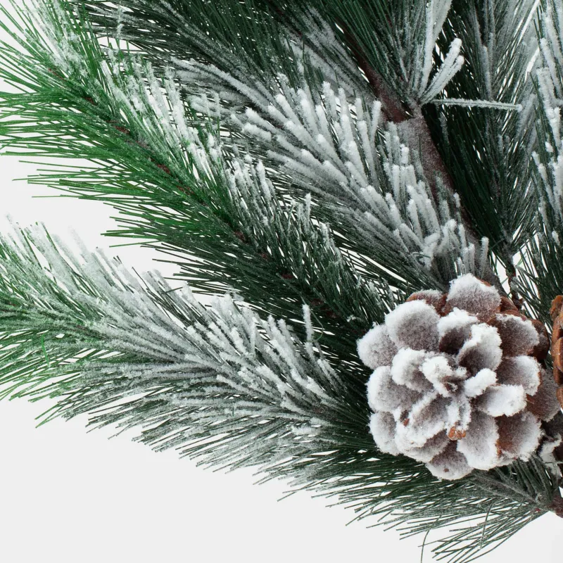 Ветка декоративная, 95 см, пластик/металл, Заснеженная хвоя, Snowy decor, image-2