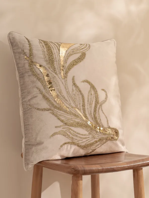 Подушка декоративная, 50х50 см, с бисером, Рыбки, Goldfish, image-6