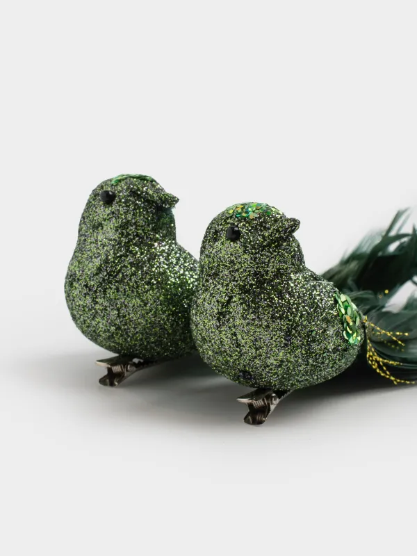 Украшение декоративное, 15 см, 2 шт, на клипсе, Птица, Birds NY, image-2