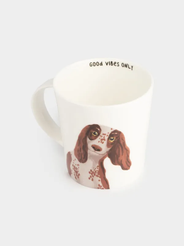 Кружка, 450 мл, фарфор F, белая, Собаки, Dog, image-1