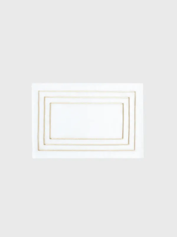 Салфетка под приборы, 30х45 см, 2 шт, Линии, Trim gold, image-0