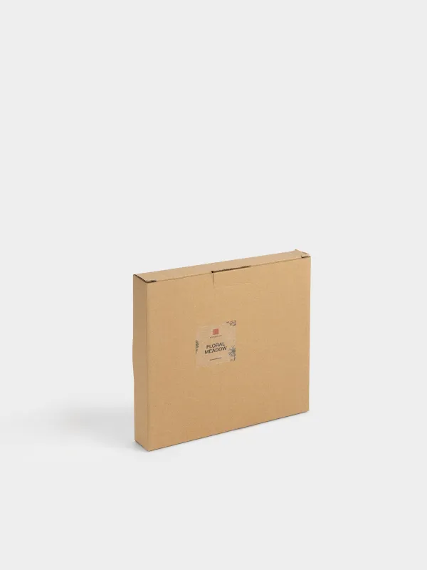 Тарелка закусочная, 20 см, Луговые цветы на кракелюре, Floral meadow, image-5