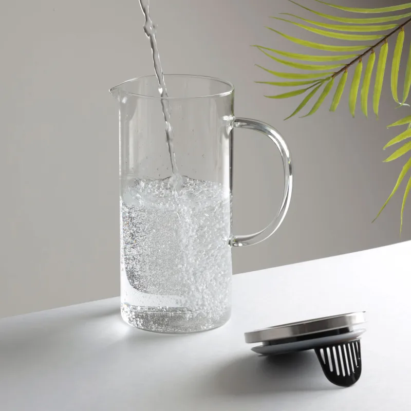 Кувшин, 1,2 л, с крышкой-фильтром, стекло Б/сталь, Classic, image-5