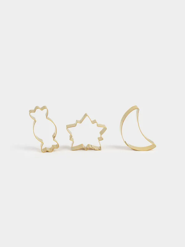 Набор форм для печенья, 6 шт, сталь, золотистый, Атрибуты праздника, Bakery NY, image-3