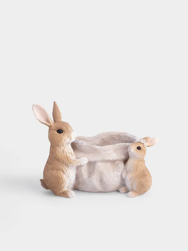 Конфетница, 24х19 см, Кролики, Natural Easter, image-0