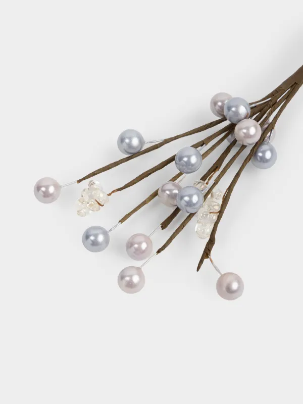 Ветка декоративная, 20 см, Цветные бусины, Balls decor, image-1