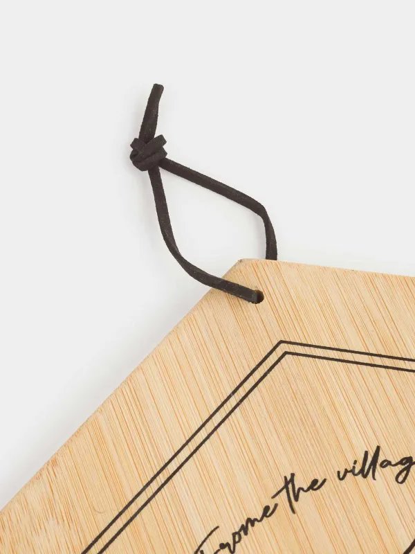 Доска разделочная, 25x22 см, бамбук, шестиугольная, Пчела, Honey, image-4