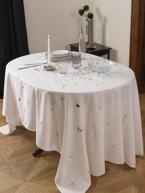 Скатерть, 170х250 см, полиэстер, молочная, Весенние цветы, Flowery, image-7