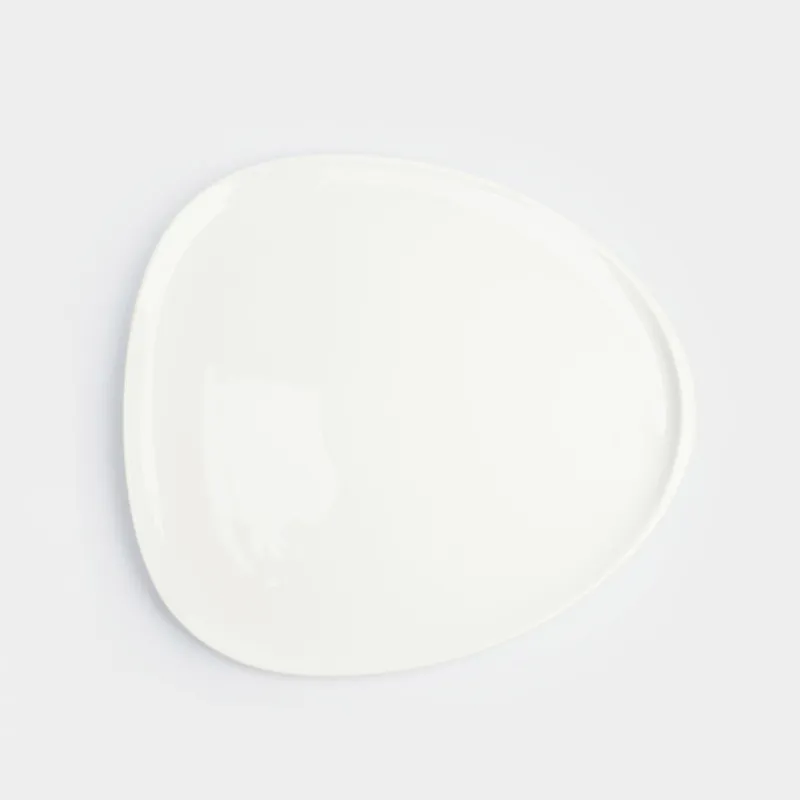 Тарелка обеденная, 27х25 см, фарфор P, белая, Synergy