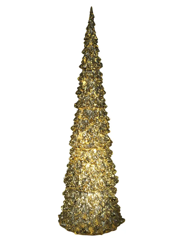 Статуэтка с подсветкой, 26 см, Сияющая ель, Patina, image-1