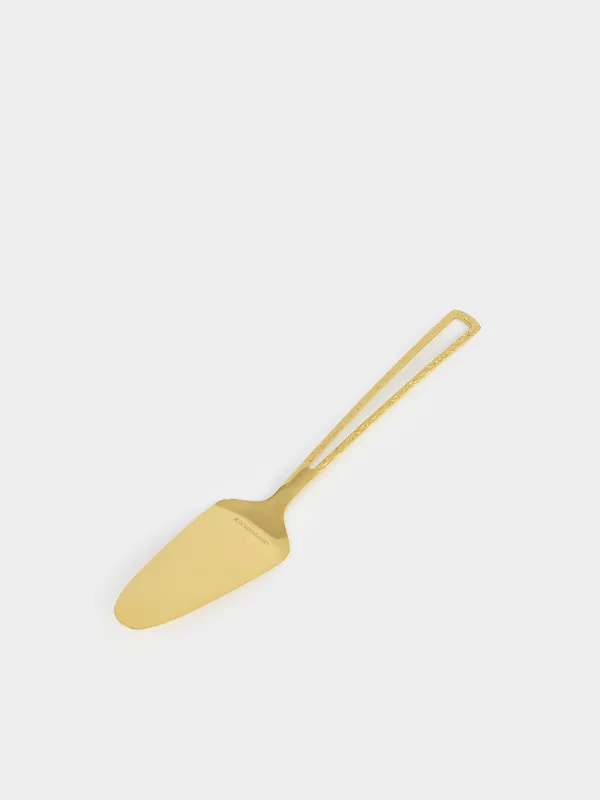 Лопатка для торта, 30 см, сталь, золотистая, Viron gold, image-1