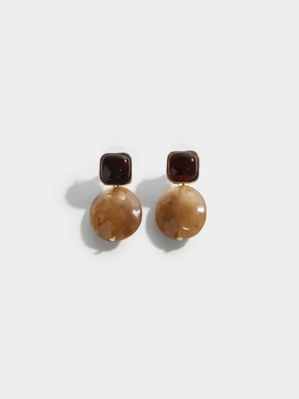 Серьги-пусеты, Mineral, image-0
