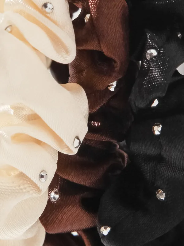 Резинка для волос, 7 см, 3 шт, Silk, image-3