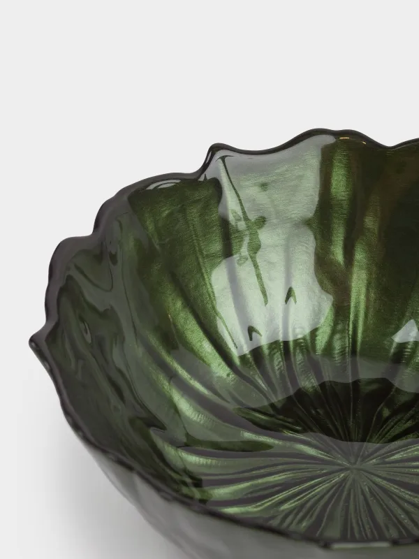 Пиала, 14х5 см, стекло, зеленая, Verge, image-4