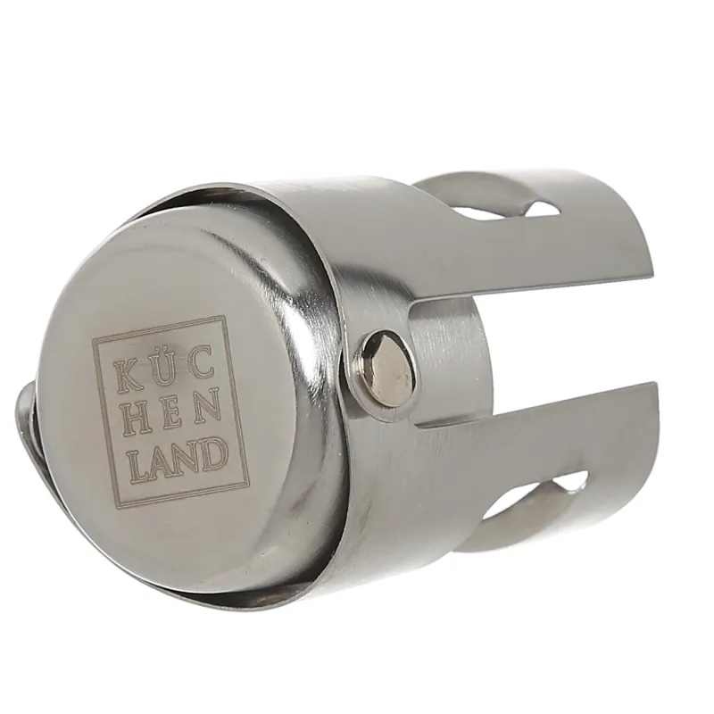 Пробка для бутылки шампанского, 6 см, металл, серебристая, Bar, image-2