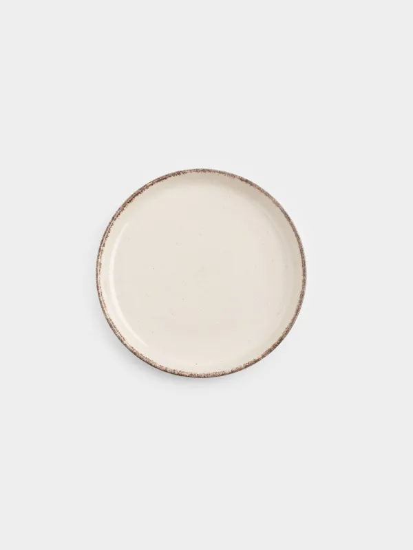 Тарелка закусочная, 19 см, 2 шт, керамика R, бежевая, в крапинку, Speckled glaze, image-3