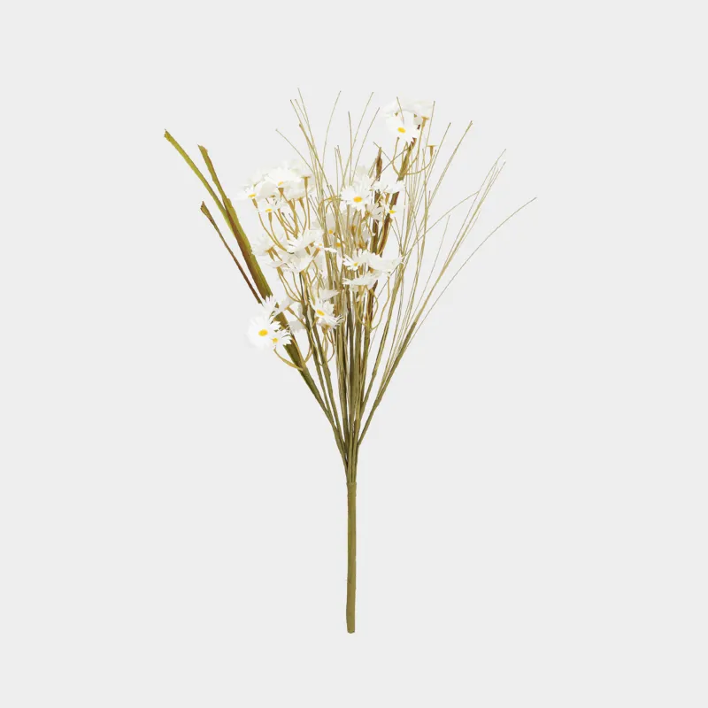Ветка декоративная, 53 см, полиэстер, Белые ромашки, Daisies