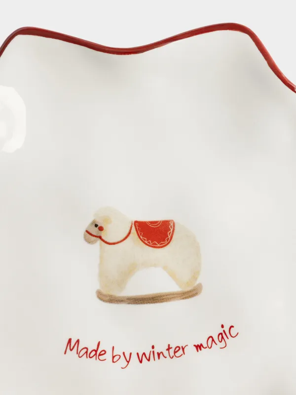 Блюдо, 20 см, Овечка, Christmas tree, image-4