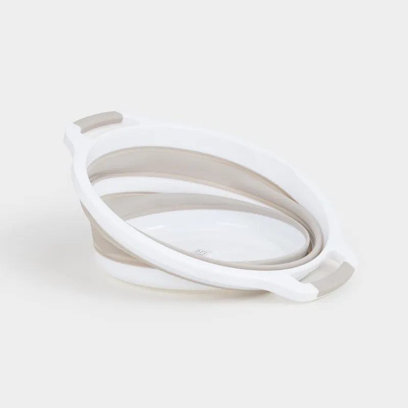 Таз складной, 22 л, пластик/резина, серо-бежевый, Foldaway, image-7