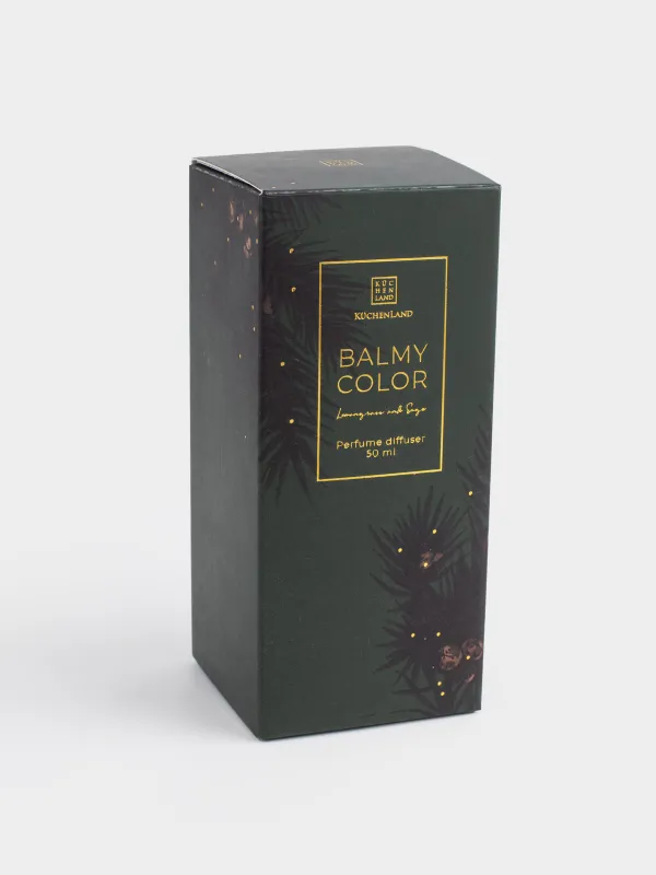 Ароматический диффузор, 50 мл, зеленый, Lemongrass and sage, Balmy color, image-4