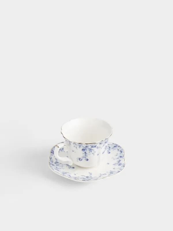 Пара чайная, 1 перс, 2 пр, 270 мл, фарфор N, с золотистым кантом, Цветы гжель, Tradition Easter, image-1