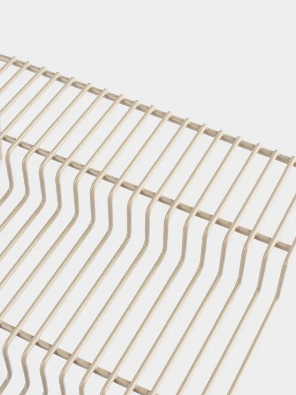 Полка-органайзер для шкафа, 26х25 см, 3 уровня, металл, бежевая, Beige style, image-4