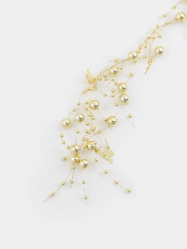 Ветка-гирлянда декоративная, 2 м, пластик/металл, Balls decor, image-2