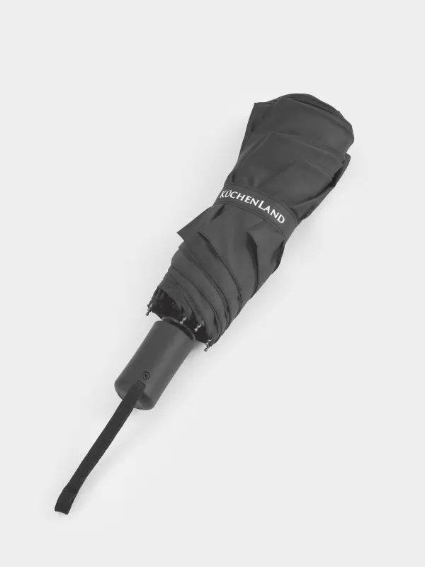 Зонт, 57/29 см, складной, автоматический, эпонж, черный, Ray light, image-5