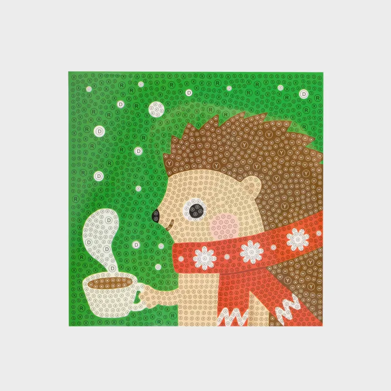 Набор для творчества, 15x15 см, рукоделие, стразы, Ежик в шарфе, Creative shiny, image-1