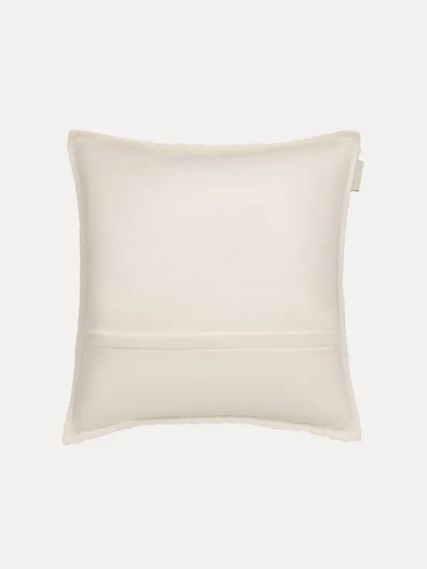 Подушка декоративная, 45х45 см, букле/вельвет, молочная, Boucle, image-1
